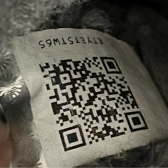 UGG Leather Suede Ankle Shearling Style Boots Gray Bow Rhinestone - Picture 7 of 7